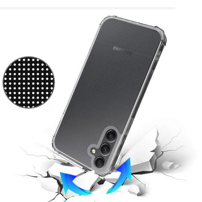 For Samsung Galaxy A26 Hybrid Transparent Thick TPU Rubber Silicone 4 Corners Gel Shockproof Protective Slim Back Case Cover Clear