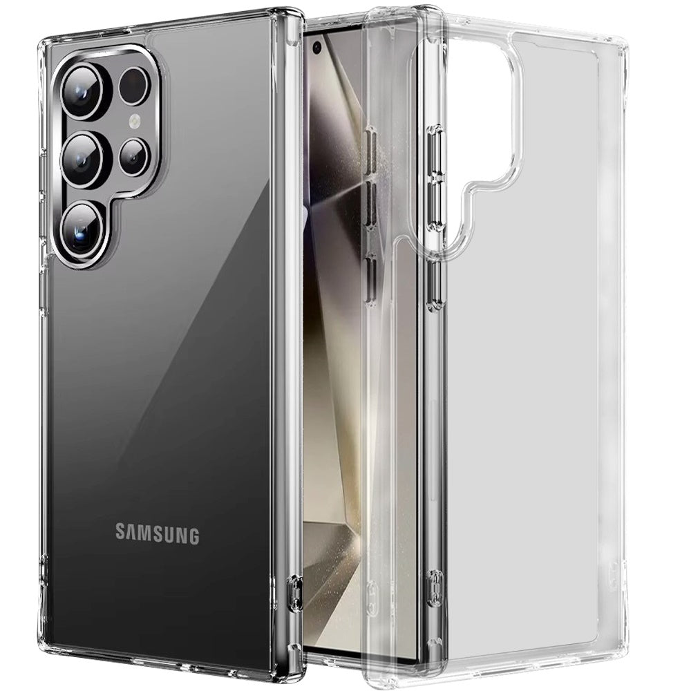 For Samsung Galaxy S25 Ultra Shockproof Slim Crystal Clear Transparent Hybrid Cover with Enhanced Drop Protection Case Cover Clear