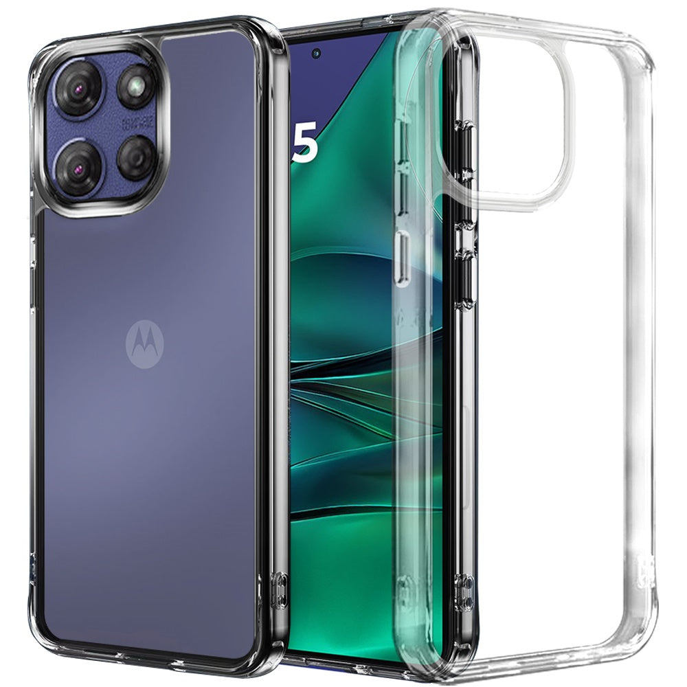 For Motorola Moto G Stylus 5G 2025 Shockproof Slim Crystal Clear Transparent Hybrid Cover with Enhanced Drop Protection Case Cover Transparent