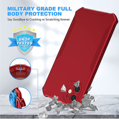 For TCL 60 XE NXTPAPER Full-Body Dual Layer Hybrid Case Slim, Drop-Proof TPU Hard PC, Durable Corner Front Bumper Protector Case Cover Red