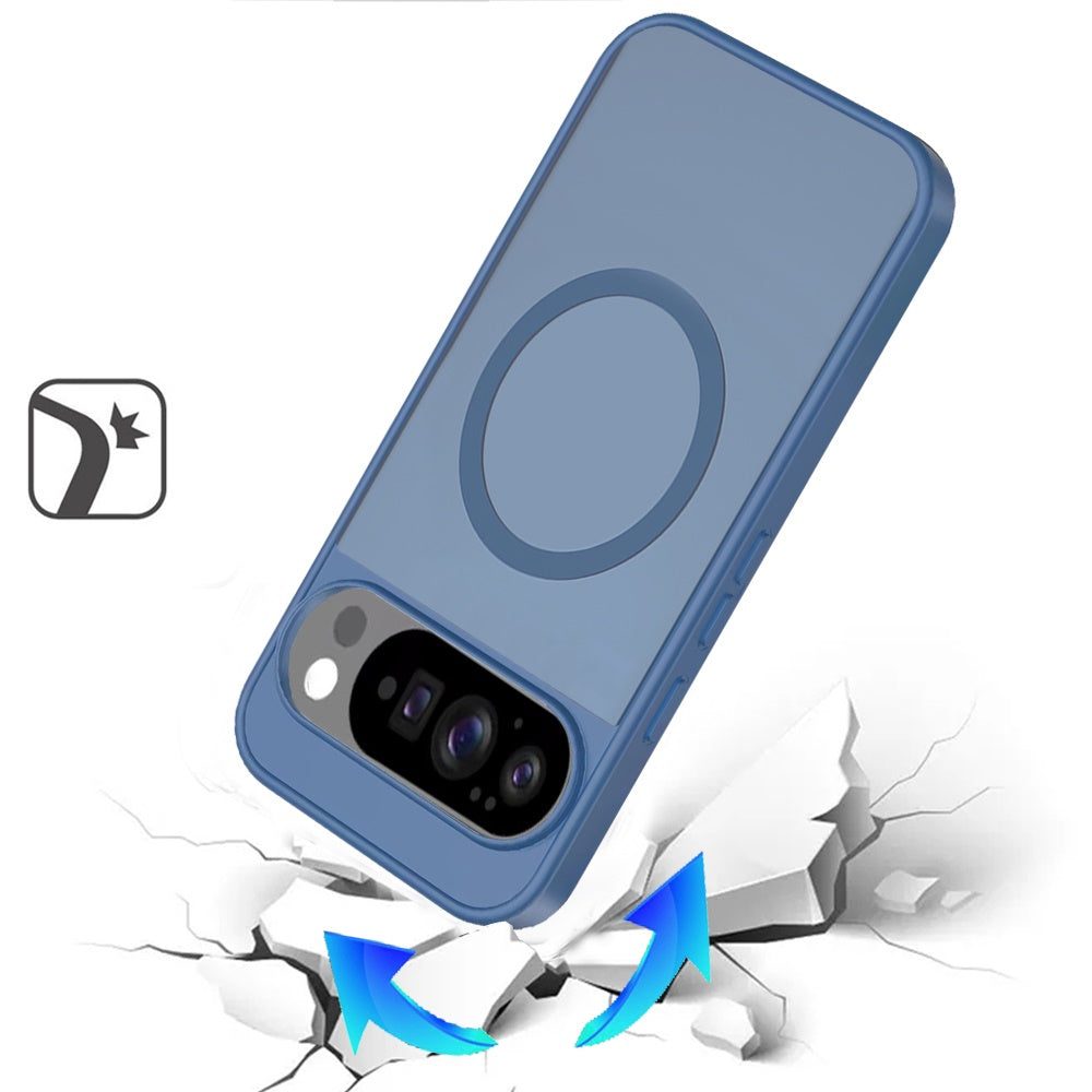 For Google Pixel 10 Pro XL MagSafe Compatible Case Hybrid Soft TPU Bumper Hard Translucent Matte Back Slim Shockproof Case Cover