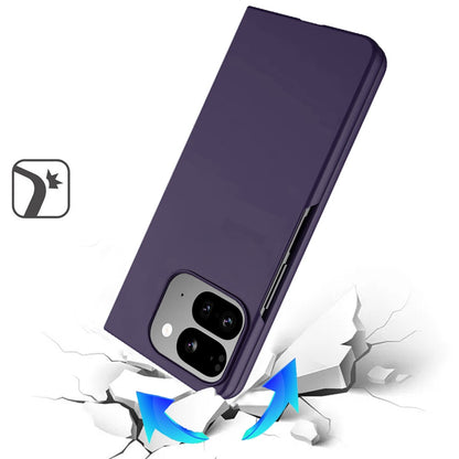 For Samsung Galaxy Z Flip 7 FE Snap-On Flip Premium Matte Finish Slim Lightweight Protective PC + Rubber TPU Hard Shell Case Cover Dark Purple