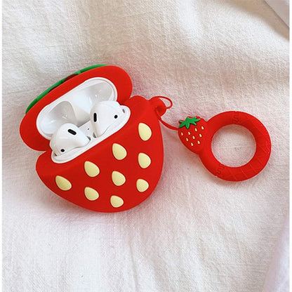 For Airpods Pro 3 Hybrid Cute 3D Fun Design Silicone Skin Cartoon Animal with Keychain Buckle Holder Rubber TPU Soft Case Cover Pink Kitty