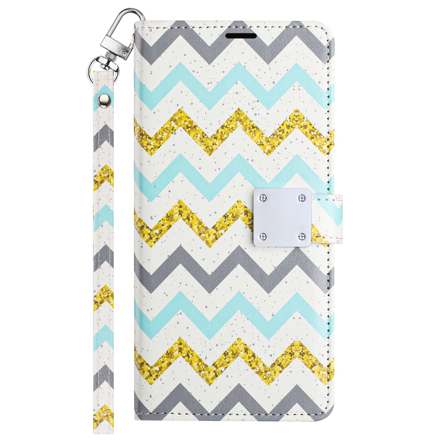 For Samsung Galaxy S24+ Plus Wallet Card Holder Magnetic Closure Shock Protection Lanyard Strap Secure Storage Design Case Cover Antique Flower