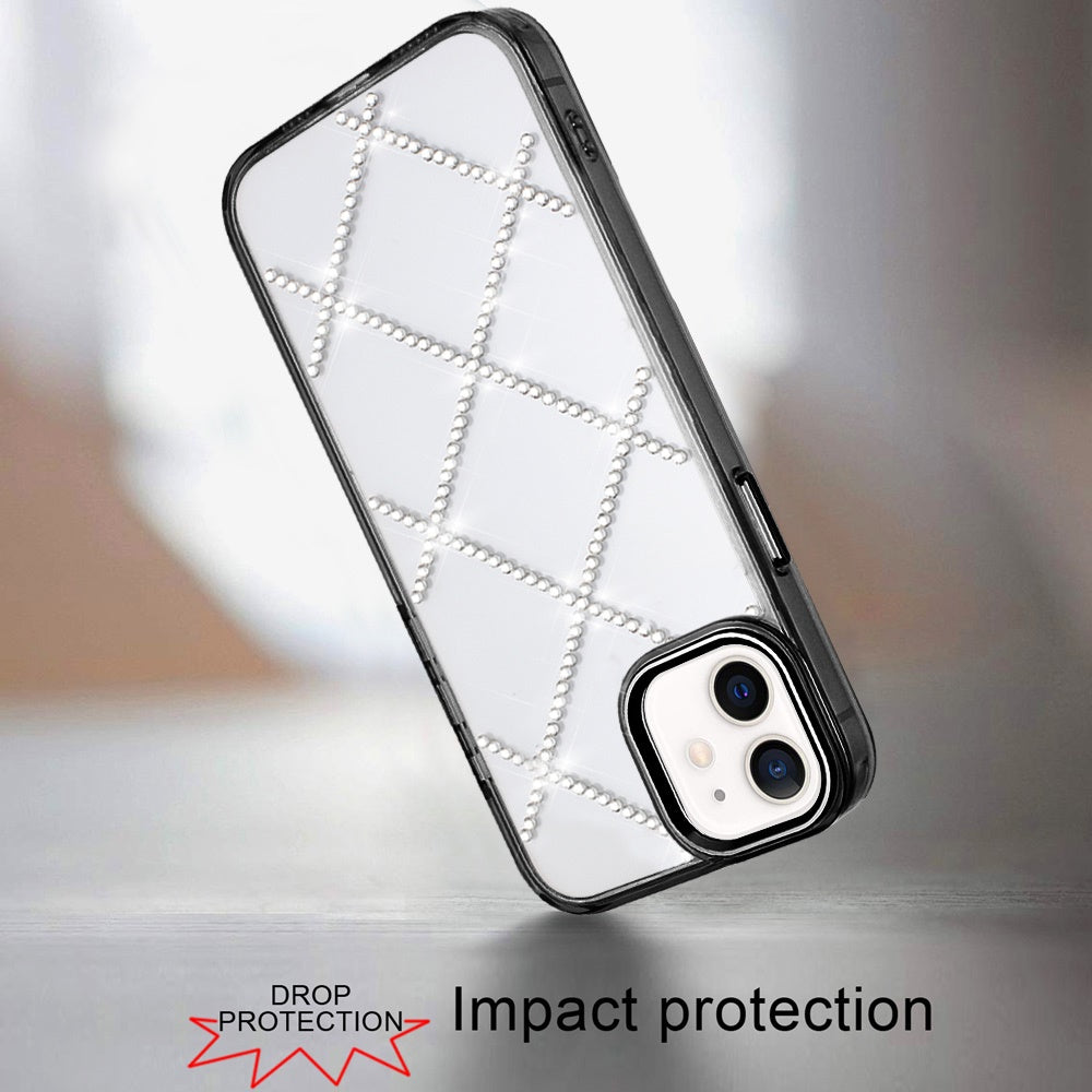 For Samsung Galaxy S26+ / S26 Plus Gem Glitter Diamond Bling Clear Hybrid TPU Cover, Colorful Shockproof Protective Back, Slim Fit for Women Girls Case Cover