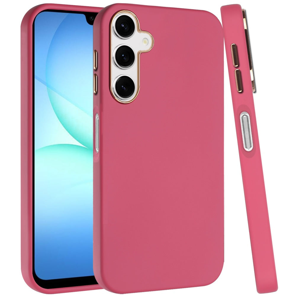For Samsung Galaxy A17 5G Hybrid Armor Shockproof, Durable Bumper Rubber Gummy Gel Slick Hard PC Silicone TPU Case Cover