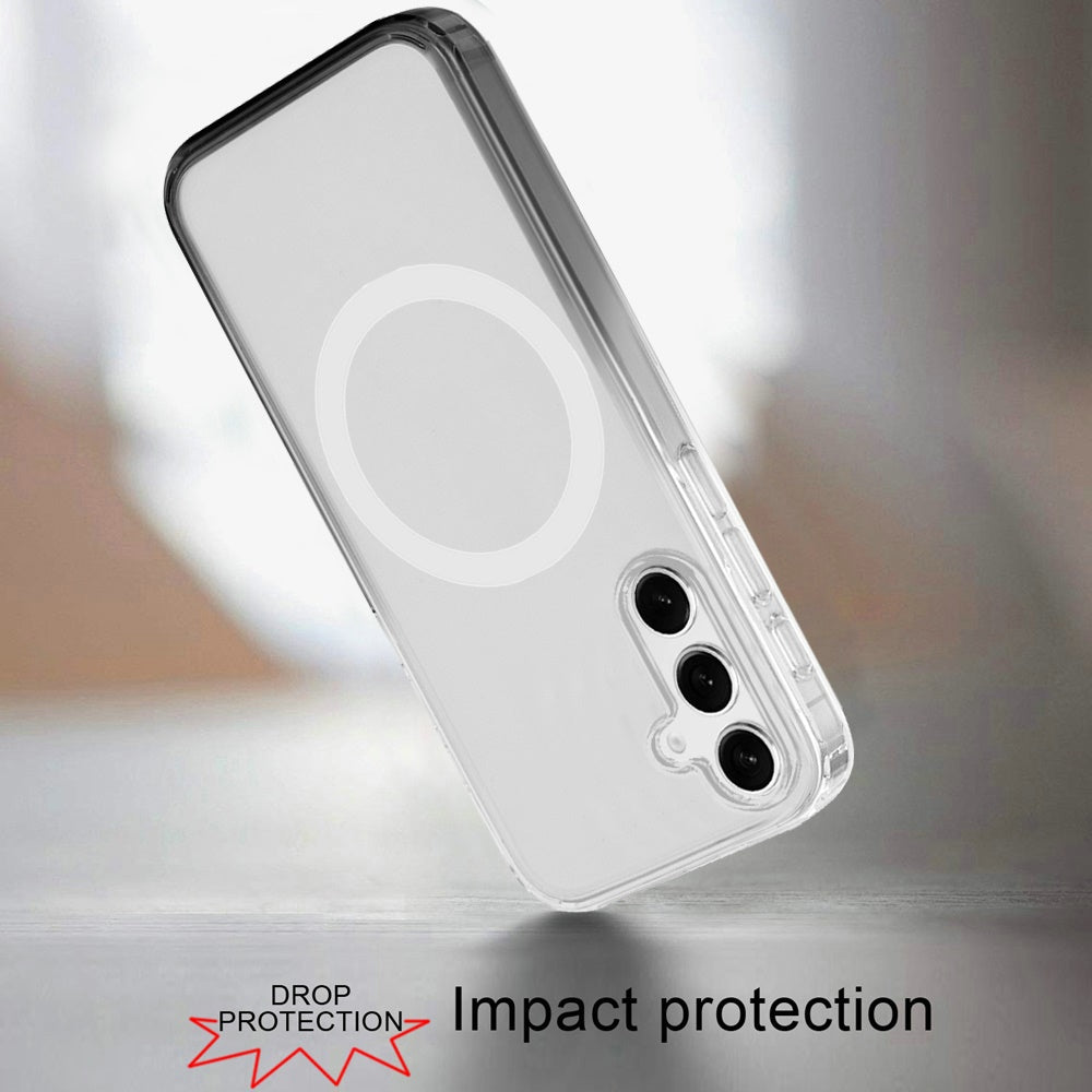 Transparent Two Tone Gradiant Magnetic Space [Compatible with Magsafe] Hybrid Shockproof Protective