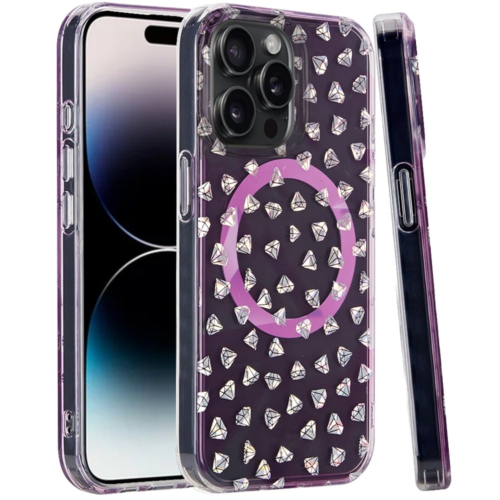 For iPhone 14 Pro Max (6.7") Double Layer IMD Magnetic Hybrid Shockproof Protection Anti Scratch Durable Design Secure Grip Slim Profile Compatible Design Case Cover