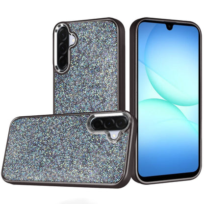 For Apple iPhone 17E /16E Crystal Sparkle Diamond Glass Full Mini Glitter Bling Frame TPU Hybrid Protective Case Cover