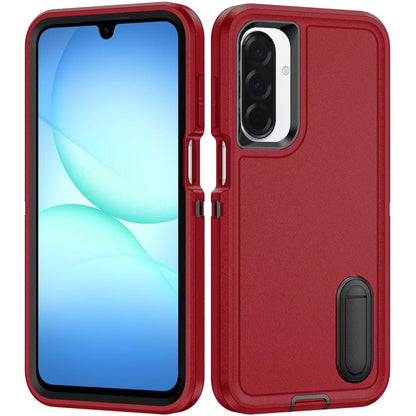 For Samsung Galaxy A17 5G Hybrid 3 Layers Hard 3in1 Shockproof with Kickstand Heavy Duty Hard TPU Rubber Anti-Drop Case Cover