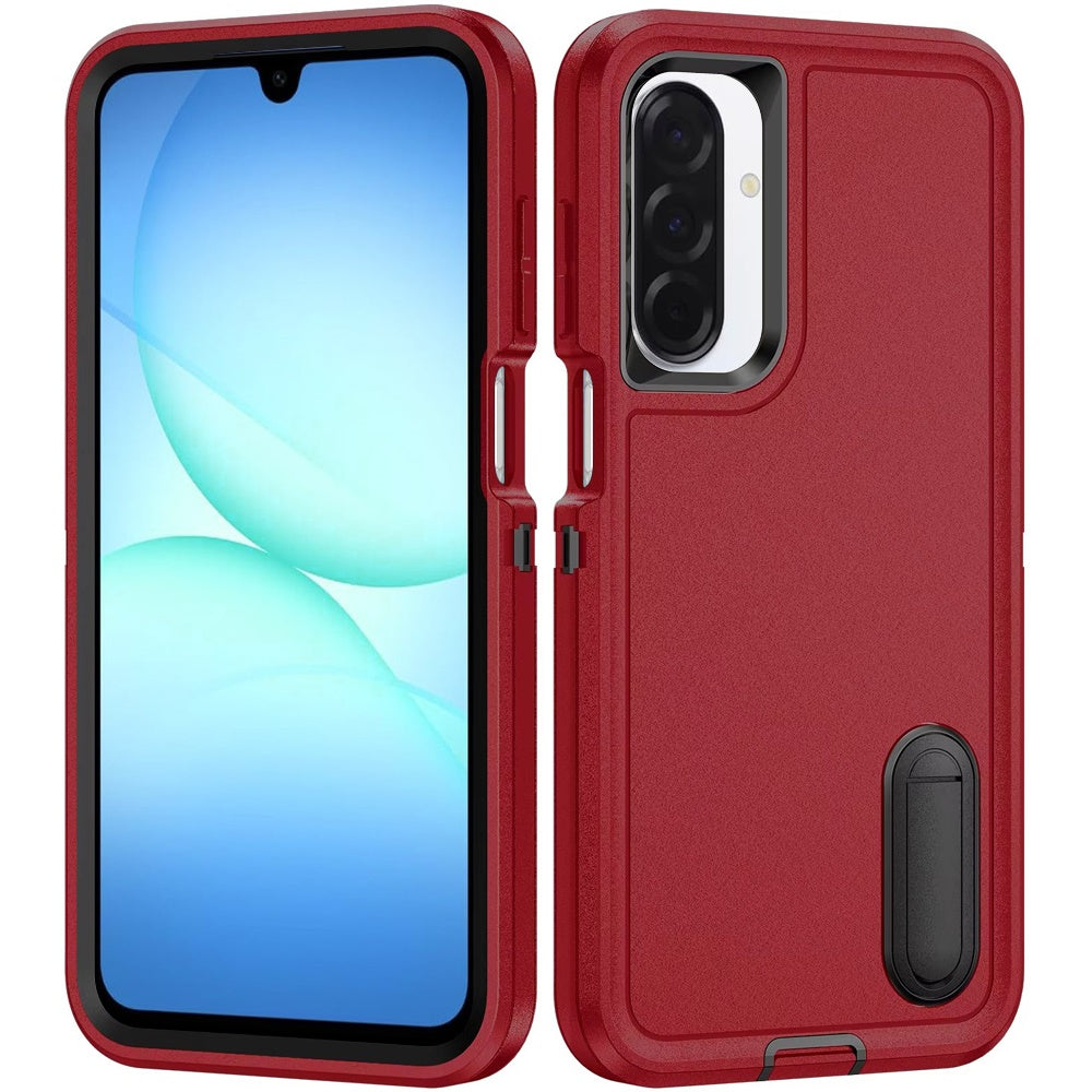 For Samsung Galaxy S25 Fan Edition /Galaxy S25 FE Hybrid 3 Layers Hard 3in1 Shockproof with Kickstand Heavy Duty Hard TPU Rubber Anti-Drop Case Cover