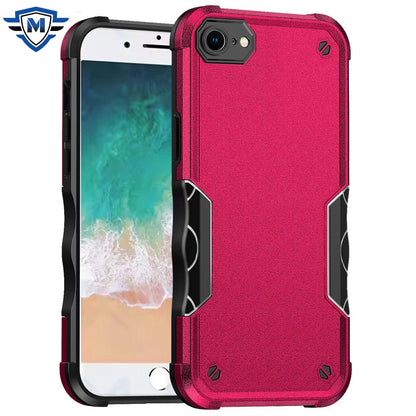 For Apple iPhone 17E /16E Slim Fit Hybrid Lightweight Shockproof 2-in-1 Hybrid Hard PC Bumper Frame Armor Protection Case Cover Hot Pink