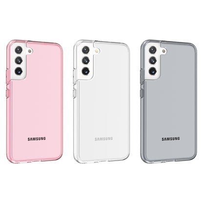 For Samsung Galaxy S22 Plus Clear Full Transparency Thick Hybrid Hard PC Shell & Soft TPU Shock-Absorption Skin Bumper Transparent Phone Case Cover