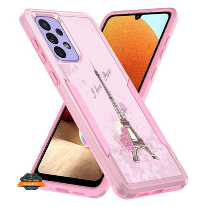 For Samsung Galaxy A03S Hybrid Bumper Rugged Dual Layer Heavy-Duty Military-Grade Rubber TPU Defender Protective  Phone Case Cover