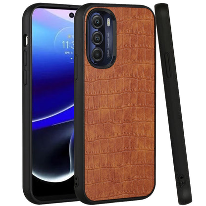 For Motorola Moto G Stylus 5G 2022 Ultra Slim Thin PU Leather Crocodile Flip Snap On Hybrid Shockproof TPU PC Hard Shell  Phone Case Cover