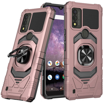 For Wiko Voix Hybrid Dual Layer with 360° Rotate Magnetic Ring Stand Holder Kickstand, 2in1 TPU Rugged PC Shockproof  Phone Case Cover