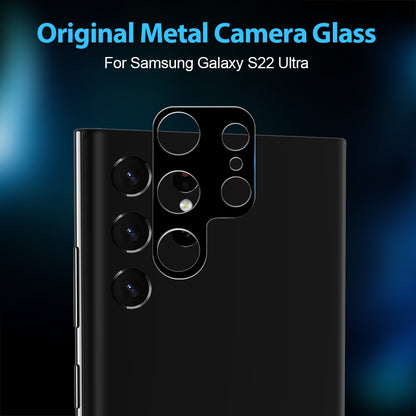 For Samsung Galaxy S22 /Plus Ultra Camera Lens Protector Tempered Glass Rear Back Camera Protective Lens Shield Anti-Glare, Case Friendly  Screen Protector