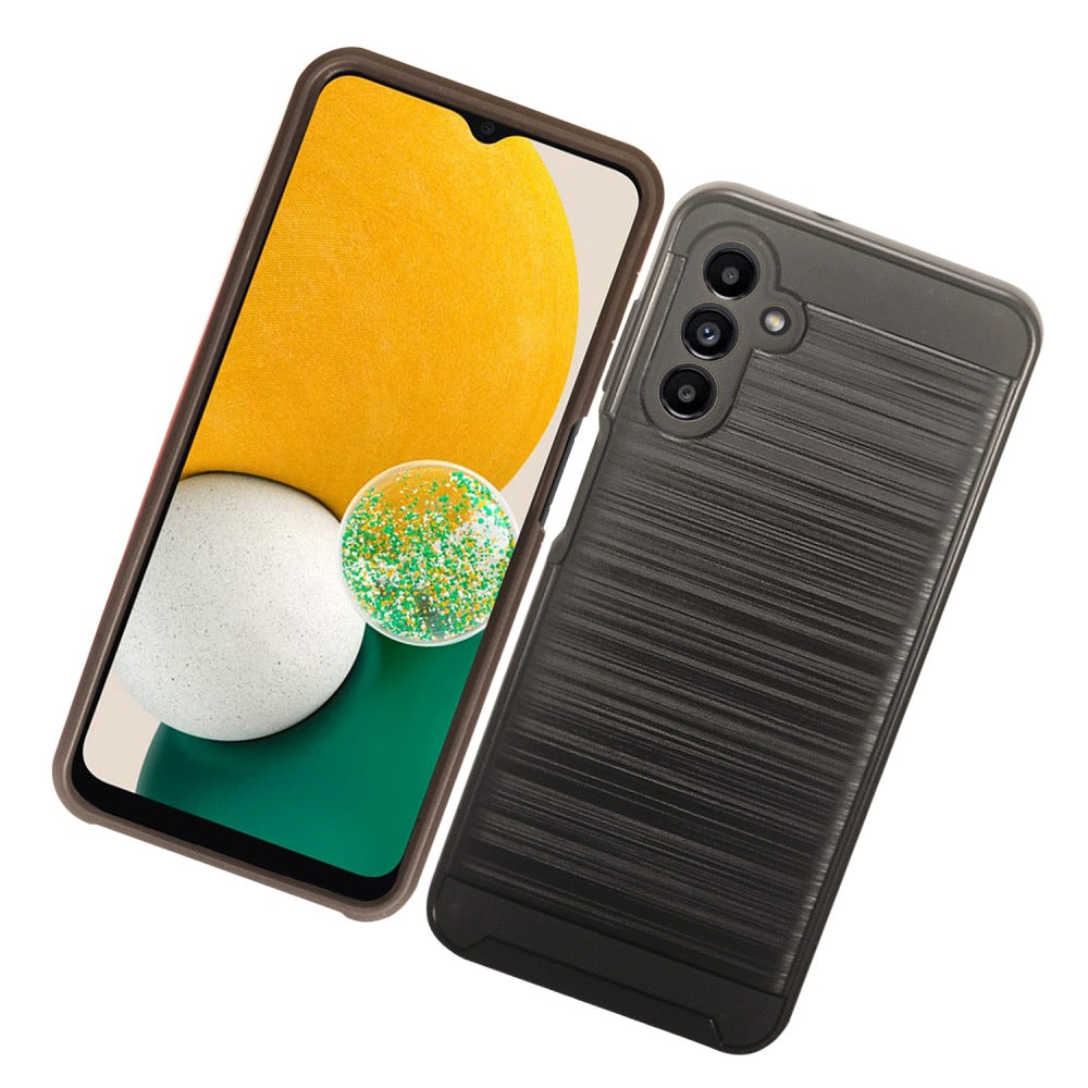 For Samsung Galaxy A13 5G Brushed Texture Slim Hybrid Shockproof Dual Layer Hard PC TPU Silicone Armor Rugged Protective  Phone Case Cover