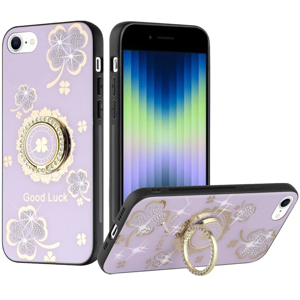 For Apple iPhone 11 (6.1")3D Diamond Bling Sparkly Glitter Ornaments Engraving Hybrid Armor Metal Fashion  Phone Case Cover