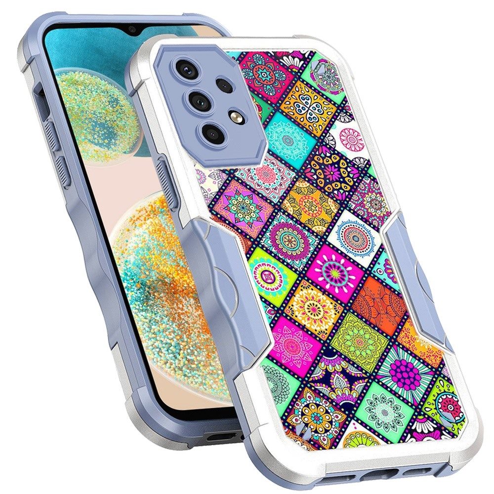 For Samsung Galaxy A23 5G Fashion Design Tough Shockproof Hybrid Stylish Pattern Heavy Duty TPU Rubber Armor  Phone Case Cover
