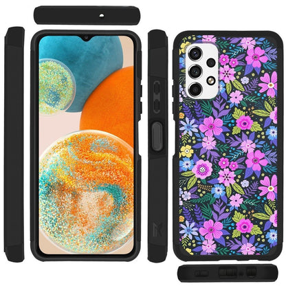 For Samsung Galaxy A23 5G Graphic Design Pattern Hard PC TPU Tough Strong Hybrid Shockproof Armor Frame  Phone Case Cover
