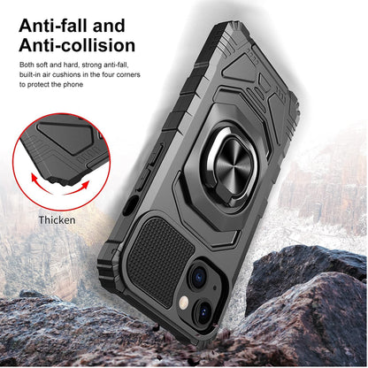 For Apple iPhone 14 /Pro Max Armor Hybrid Stand Ring Rugged Protective [Military-Grade] Magnetic Car Ring Holder  Phone Case Cover
