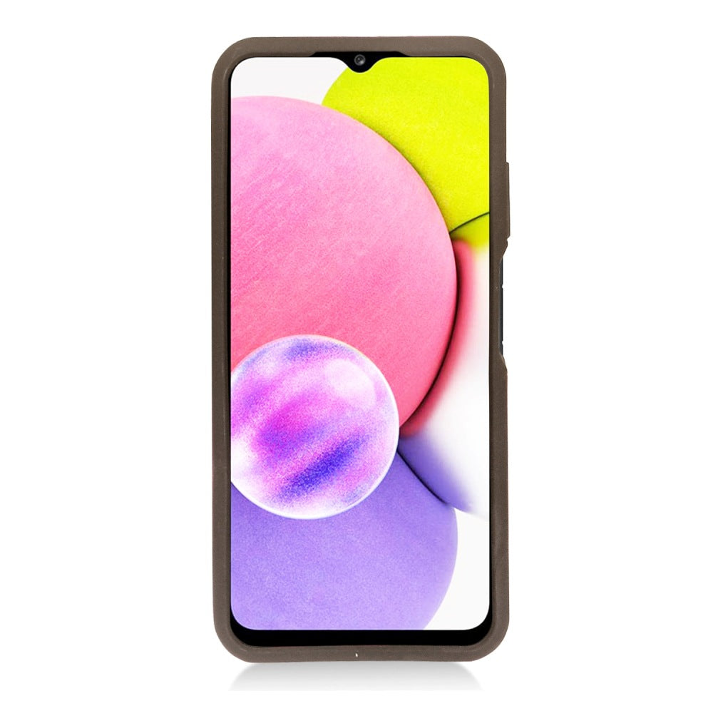 For Samsung Galaxy A03S Brushed Texture Slim Hybrid Shockproof Dual Layer Hard PC TPU Silicone Armor Rugged Protective  Phone Case Cover