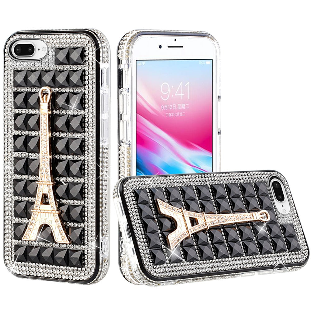 For Apple iPhone 8 /7/6s/6 /SE 2nd Generation Fashion Luxury 3D Bling Diamonds Rhinestone Jeweled Ornament Shiny Crystal  Phone Case Cover