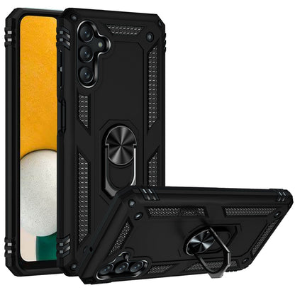For Samsung Galaxy A13 4G 2022 Military Grade Rugged Dual Layers Shockproof Hybrid Protection with Ring Kickstand  Phone Case Cover