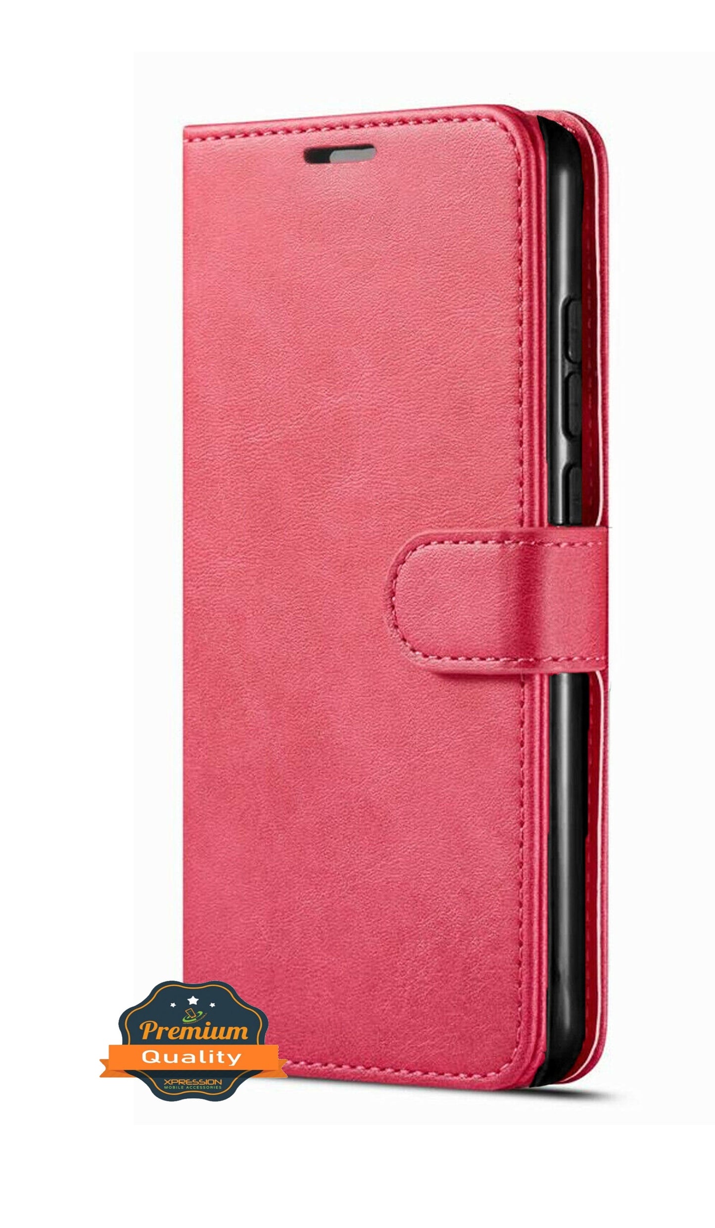 For Samsung Galaxy S20 FE /Fan Edition 5G Leather Wallet Case with Credit Card Holder Storage Kickstand & Magnetic Flip Hot Pink Phone Case Cover