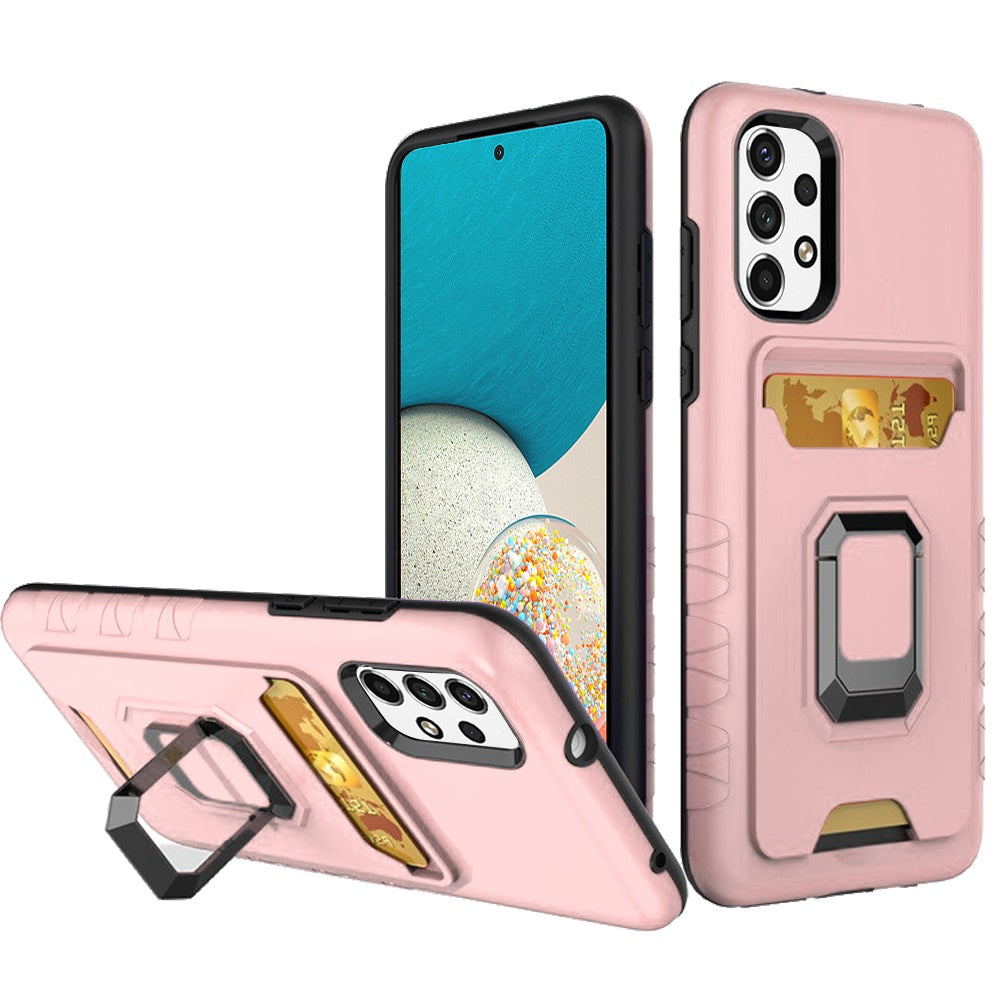 For Samsung Galaxy A53 5G Wallet Case Designed with Credit Card Holder & Stand Kickstand Ring Heavy Duty Hybrid Armor  Phone Case Cover