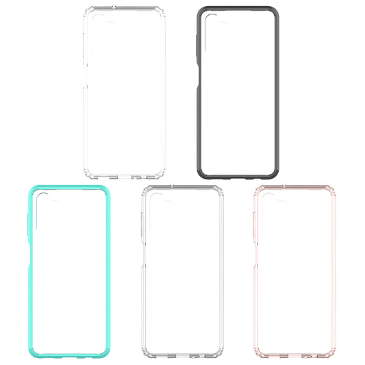 For Samsung Galaxy A13 5G Hybrid Transparent Clear Acrylic Back Hard PC & Soft TPU Full Protective Bumper Extra Shock-Absorb  Phone Case Cover
