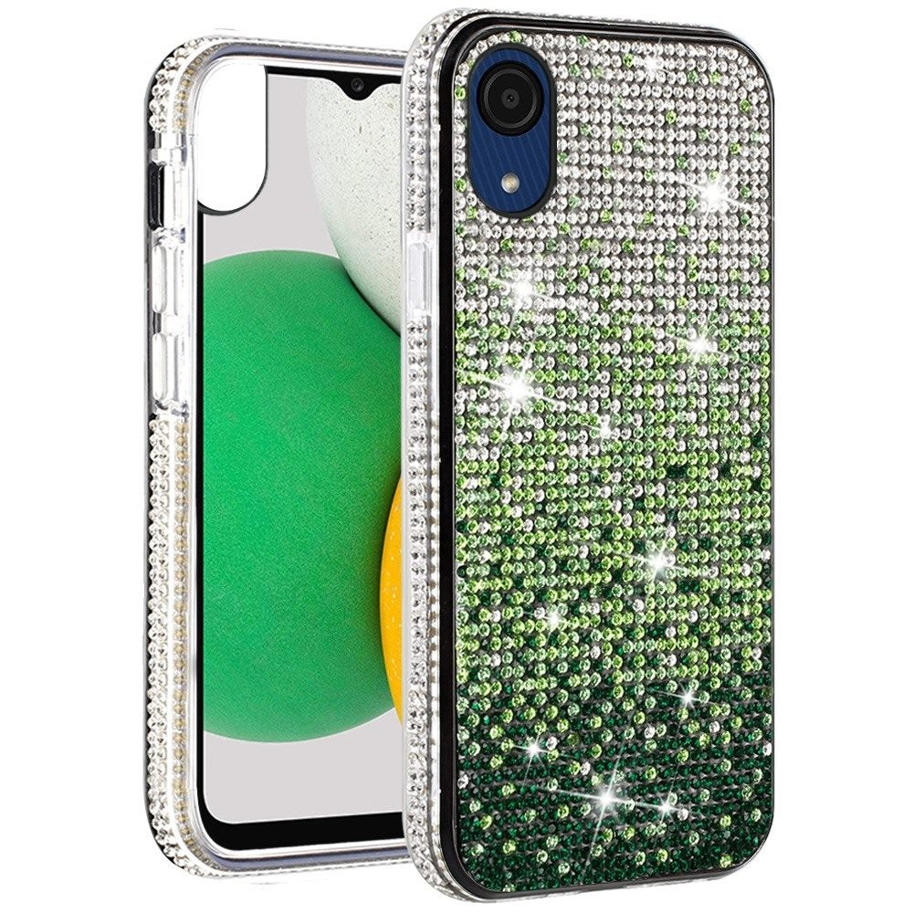 For Samsung A03 Core Glitter Bling Ultra Thin TPU Sparkle Diamond Rhinestone Shiny Hybrid Full Cover Crystal Stones Back  Phone Case Cover