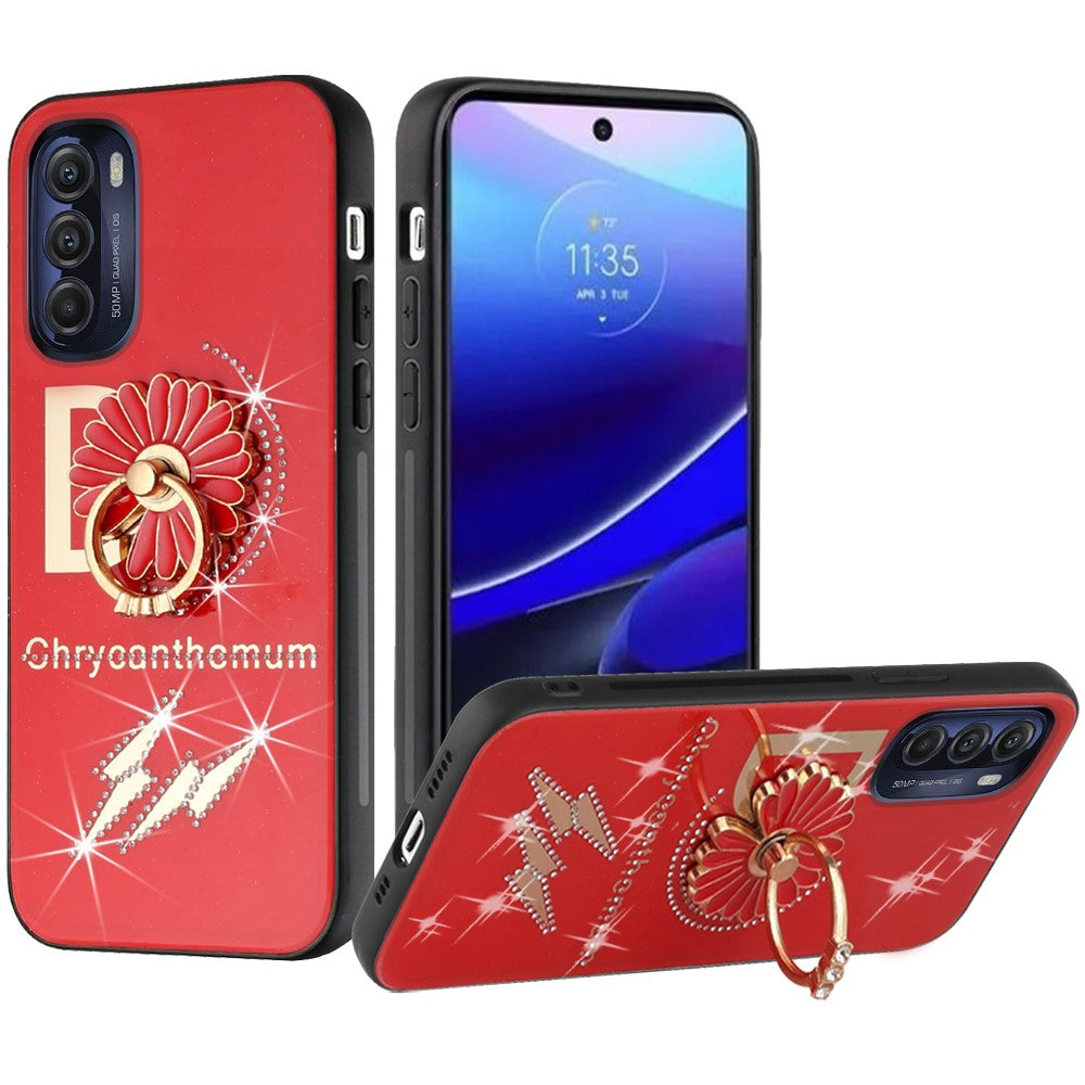 For Motorola Moto G Stylus 5G 2022 Diamond 3D Bling Sparkly Glitter Ornaments Engraving Hybrid Armor Fashion  Phone Case Cover