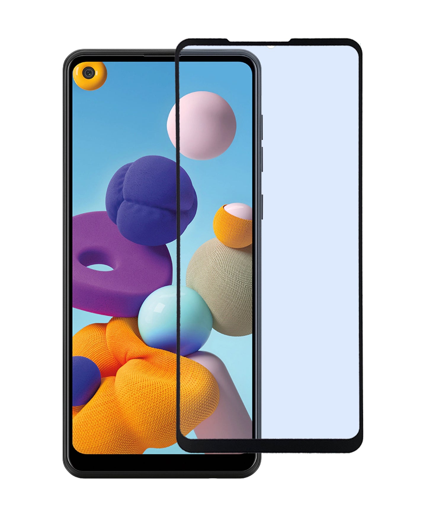 For TCL 30 Z Screen Protector, 9H Hardness Full Glue Adhesive Tempered Glass 3D Curved HD Glass Protector Clear Black Screen Protector