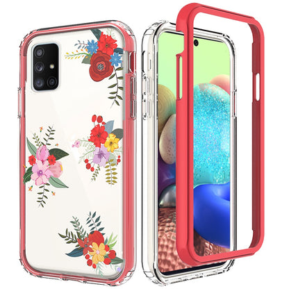 For Samsung Galaxy A71 5G Beautiful Design Hybrid Triple Layer Armor Hard PC Rubber TPU Shockproof Protective Frame  Phone Case Cover
