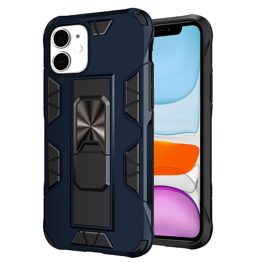 For Apple iPhone 13 Pro Max (6.7") Hybrid Magnetic Slide Stand fit Car Mount Grip Holder Full Body Heavy Duty Rugged Military Grade  Phone Case Cover