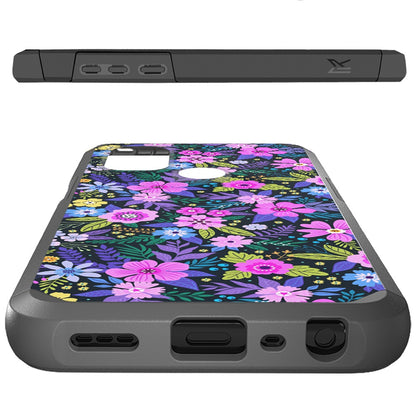 For Motorola Moto G Pure Graphic Design Pattern Hard PC Soft TPU Silicone Protection Hybrid Shockproof Armor Rugged Bumper Mystical Floral Boom Phone Case Cover