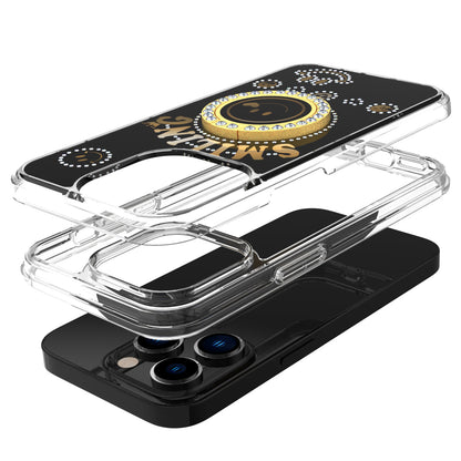 For Samsung Galaxy A32 5G Smiling Glitter Ornament Bling Sparkle with Ring Stand Hybrid Slim TPU + Hard Back Shell  Phone Case Cover