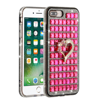 For Apple iPhone 8 /7/6s/6 /SE 2nd Generation Fashion Luxury 3D Bling Diamonds Rhinestone Jeweled Ornament Shiny Crystal  Phone Case Cover