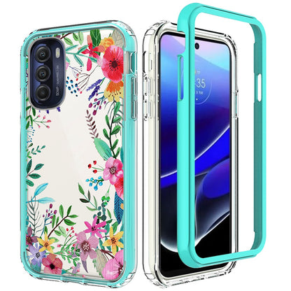 For Motorola Moto G Stylus 5G 2022 Beautiful Design Hybrid Triple Layer Armor Hard PC Rubber TPU Shockproof Frame  Phone Case Cover