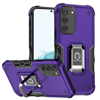 For Samsung Galaxy S22 /Plus Ultra Hybrid Cases with Magnetic Ring Holder Stand Kickstand Heavy Duty Rugged Drop Silicone Shockproof  Phone Case Cover