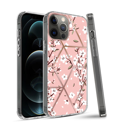 For Samsung Galaxy A23 5G Fashion Art Floral Design Beautiful Flower Pattern Hybrid Protective Hard Rubber TPU Pink Sakura Spring Flowers Phone Case Cover