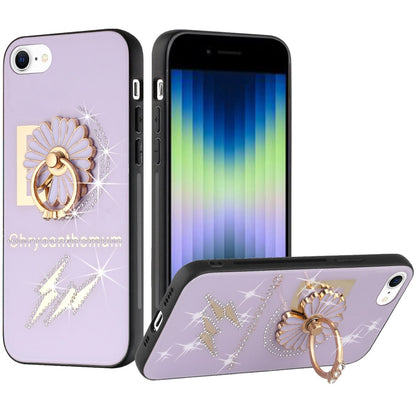 For Apple iPhone 11 (6.1")3D Diamond Bling Sparkly Glitter Ornaments Engraving Hybrid Armor Metal Fashion  Phone Case Cover