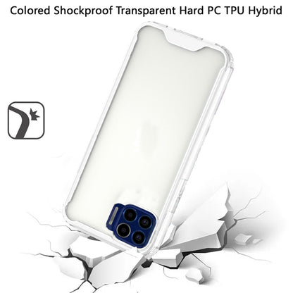 For Samsung Galaxy Note 10 Plus Colored Shockproof Transparent Hard PC + Rubber TPU Hybrid Bumper Slim Protective Clear Phone Case Cover