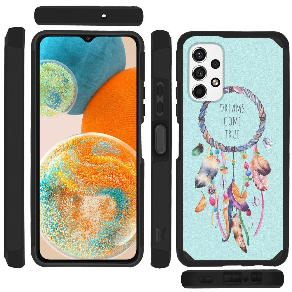 For Samsung Galaxy A23 5G Graphic Design Pattern Hard PC TPU Tough Strong Hybrid Shockproof Armor Frame  Phone Case Cover