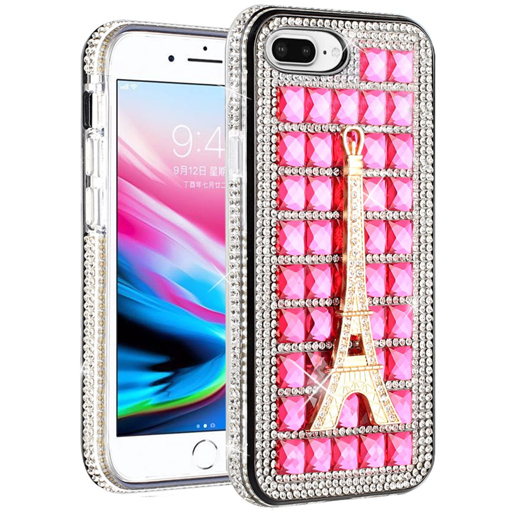 For Apple iPhone 8 /7/6s/6 /SE 2nd Generation Fashion Luxury 3D Bling Diamonds Rhinestone Jeweled Ornament Shiny Crystal  Phone Case Cover