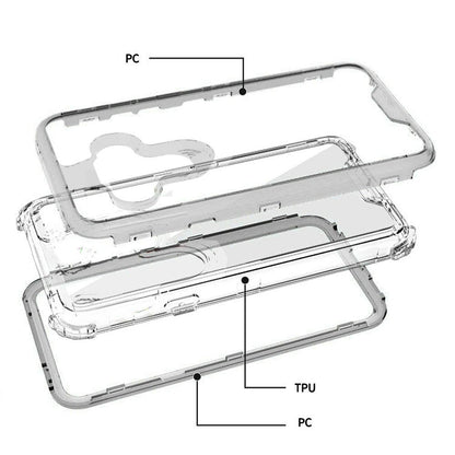 For Apple iPhone 13 Pro Max (6.7") Heavy Duty Rugged 3 in 1 Hybrid Shockproof Full Body Bumper Durable [Military Grade] Transparent Protective  Phone Case Cover