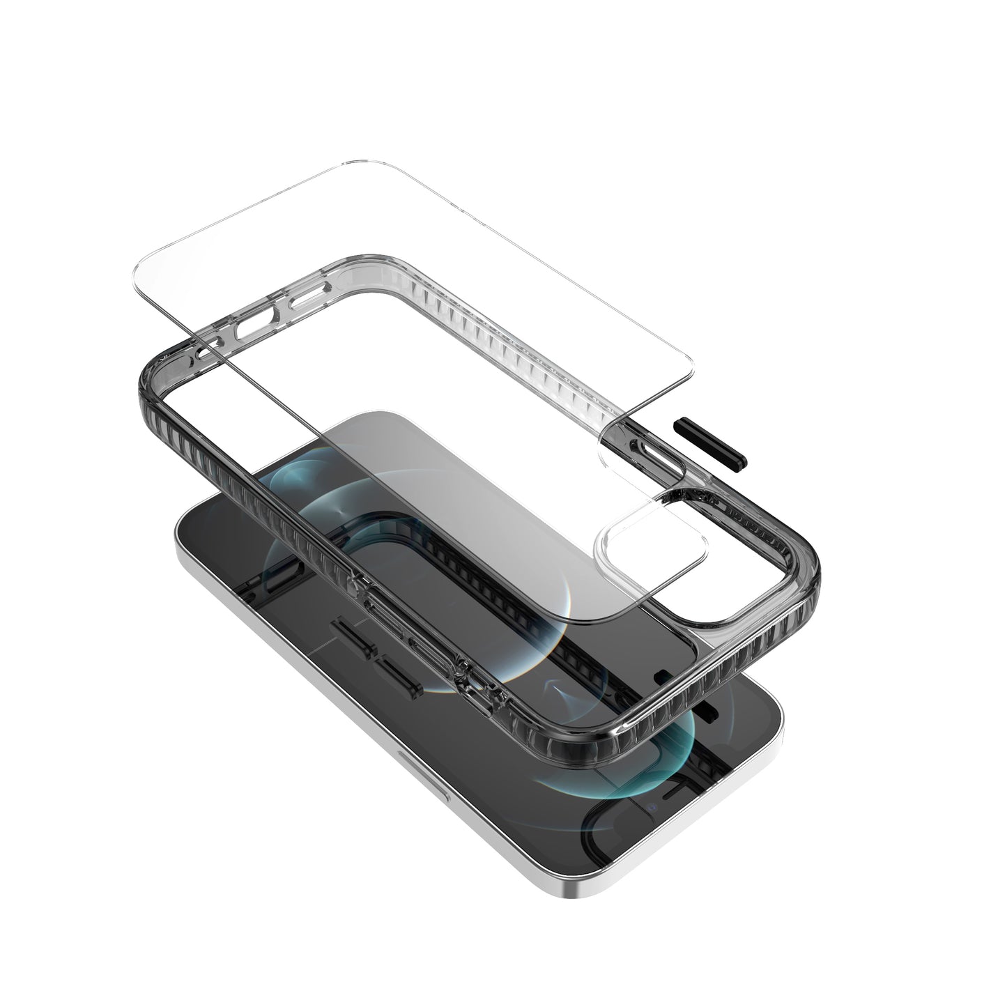 For Google Pixel 6 / Pro Crystal Transparent Rugged Shockproof Hybrid Hard PC + TPU Colorful Buttons Military Grade Protection Back  Phone Case Cover