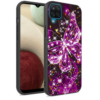 For Apple iPhone 13 Pro Max (6.7") Printed Design Pattern Hybrid with Glitter Sparkle Bling Slim Fit Luxury Hard TPU Shockproof Protective  Phone Case Cover